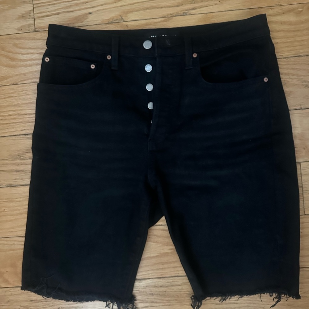 Women’s Black Denim Shorts